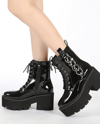 Motorcycle Air Doc Martens Muffin Platform Boots For Women