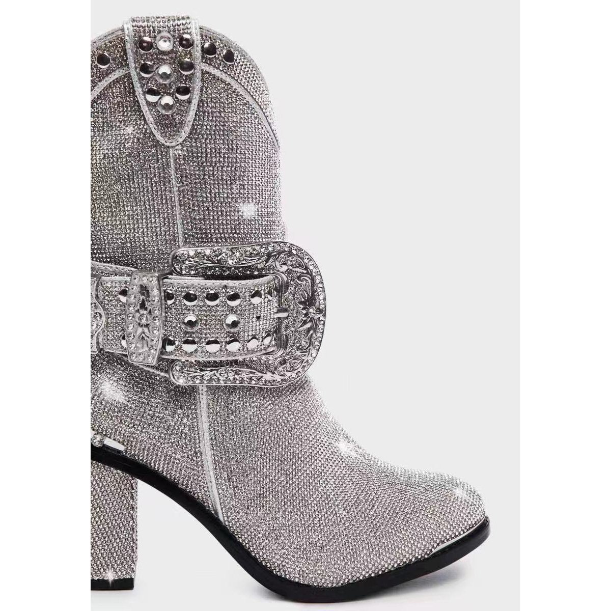 Women's Fashionable Chunky Heel Catwalk Fashion Boots