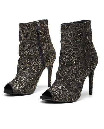 Black Hollow Summer Latin Dance High Heels